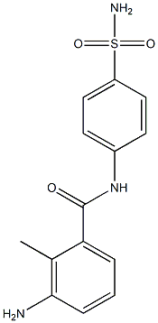 3-amino-2-methyl-N-(4-sulfamoylphenyl)benzamide Struktur