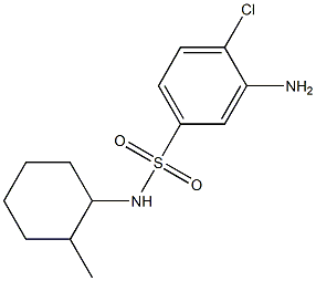 3-amino-4-chloro-N-(2-methylcyclohexyl)benzene-1-sulfonamide Struktur