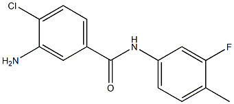 3-amino-4-chloro-N-(3-fluoro-4-methylphenyl)benzamide Struktur