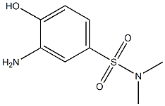 3-amino-4-hydroxy-N,N-dimethylbenzene-1-sulfonamide Struktur