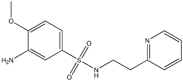 3-amino-4-methoxy-N-[2-(pyridin-2-yl)ethyl]benzene-1-sulfonamide Struktur