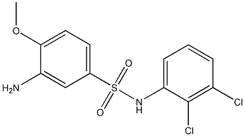 3-amino-N-(2,3-dichlorophenyl)-4-methoxybenzene-1-sulfonamide Struktur