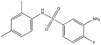 3-amino-N-(2,4-dimethylphenyl)-4-fluorobenzene-1-sulfonamide Struktur