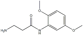 3-amino-N-(2,5-dimethoxyphenyl)propanamide Struktur