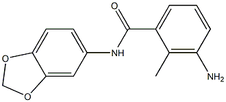 3-amino-N-(2H-1,3-benzodioxol-5-yl)-2-methylbenzamide Struktur