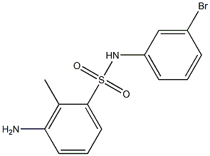 3-amino-N-(3-bromophenyl)-2-methylbenzene-1-sulfonamide Struktur