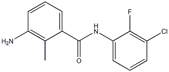 3-amino-N-(3-chloro-2-fluorophenyl)-2-methylbenzamide Struktur