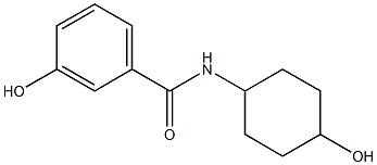 3-hydroxy-N-(4-hydroxycyclohexyl)benzamide Struktur