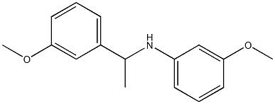 3-methoxy-N-[1-(3-methoxyphenyl)ethyl]aniline Struktur