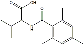 3-methyl-2-[(2,4,6-trimethylphenyl)formamido]butanoic acid Struktur