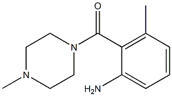 3-methyl-2-[(4-methylpiperazin-1-yl)carbonyl]aniline Struktur