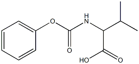 3-methyl-2-[(phenoxycarbonyl)amino]butanoic acid Struktur