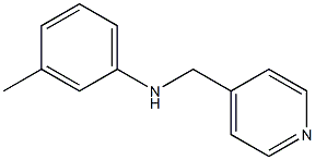 3-methyl-N-(pyridin-4-ylmethyl)aniline Struktur