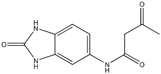 3-oxo-N-(2-oxo-2,3-dihydro-1H-1,3-benzodiazol-5-yl)butanamide Struktur