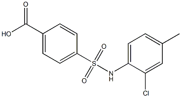 4-[(2-chloro-4-methylphenyl)sulfamoyl]benzoic acid Struktur