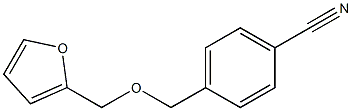 4-[(2-furylmethoxy)methyl]benzonitrile Struktur