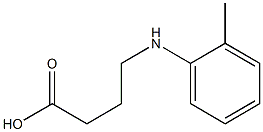 4-[(2-methylphenyl)amino]butanoic acid Struktur