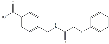 4-[(2-phenoxyacetamido)methyl]benzoic acid Struktur