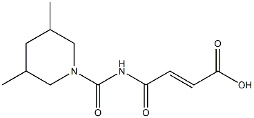 4-[(3,5-dimethylpiperidin-1-yl)carbonylamino]-4-oxobut-2-enoic acid Struktur