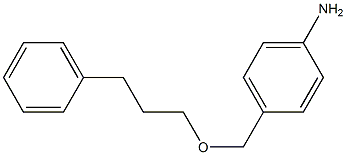 4-[(3-phenylpropoxy)methyl]aniline Struktur