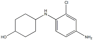 4-[(4-amino-2-chlorophenyl)amino]cyclohexan-1-ol Struktur