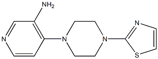 4-[4-(1,3-thiazol-2-yl)piperazin-1-yl]pyridin-3-amine Struktur