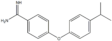 4-[4-(propan-2-yl)phenoxy]benzene-1-carboximidamide Struktur