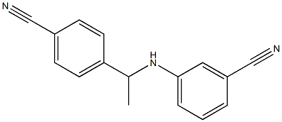 4-{1-[(3-cyanophenyl)amino]ethyl}benzonitrile Struktur