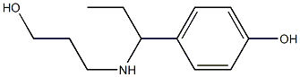 4-{1-[(3-hydroxypropyl)amino]propyl}phenol Struktur