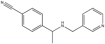 4-{1-[(pyridin-3-ylmethyl)amino]ethyl}benzonitrile Struktur