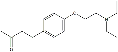 4-{4-[2-(diethylamino)ethoxy]phenyl}butan-2-one Struktur