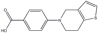 4-{4H,5H,6H,7H-thieno[3,2-c]pyridin-5-yl}benzoic acid Struktur