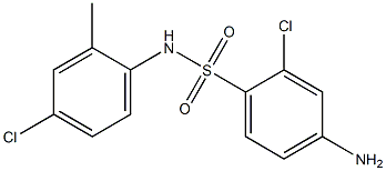 4-amino-2-chloro-N-(4-chloro-2-methylphenyl)benzene-1-sulfonamide Struktur