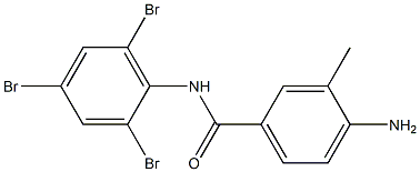 4-amino-3-methyl-N-(2,4,6-tribromophenyl)benzamide Struktur