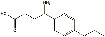 4-amino-4-(4-propylphenyl)butanoic acid Struktur