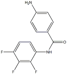 4-amino-N-(2,3,4-trifluorophenyl)benzamide Struktur