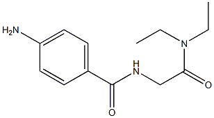 4-amino-N-[2-(diethylamino)-2-oxoethyl]benzamide Struktur