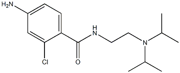 4-amino-N-{2-[bis(propan-2-yl)amino]ethyl}-2-chlorobenzamide Struktur