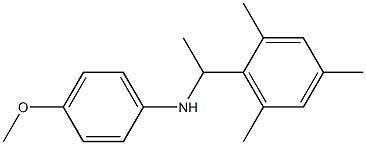 4-methoxy-N-[1-(2,4,6-trimethylphenyl)ethyl]aniline Struktur