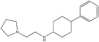 4-phenyl-N-[2-(pyrrolidin-1-yl)ethyl]cyclohexan-1-amine Struktur