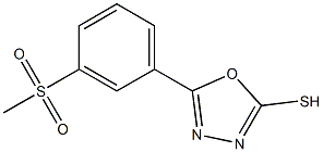 5-(3-methanesulfonylphenyl)-1,3,4-oxadiazole-2-thiol Struktur