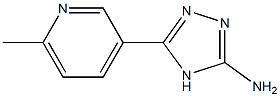 5-(6-methylpyridin-3-yl)-4H-1,2,4-triazol-3-amine Struktur