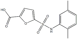 5-[(2,5-dimethylphenyl)sulfamoyl]furan-2-carboxylic acid Struktur