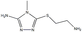 5-[(2-aminoethyl)sulfanyl]-4-methyl-4H-1,2,4-triazol-3-amine Struktur