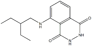 5-[(2-ethylbutyl)amino]-1,2,3,4-tetrahydrophthalazine-1,4-dione Struktur