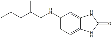 5-[(2-methylpentyl)amino]-2,3-dihydro-1H-1,3-benzodiazol-2-one Struktur