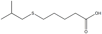 5-[(2-methylpropyl)sulfanyl]pentanoic acid Struktur