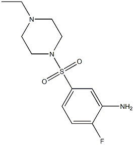 5-[(4-ethylpiperazine-1-)sulfonyl]-2-fluoroaniline Struktur