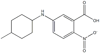 5-[(4-methylcyclohexyl)amino]-2-nitrobenzoic acid Struktur