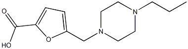 5-[(4-propylpiperazin-1-yl)methyl]furan-2-carboxylic acid Struktur